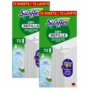 Swiffer Sweeper Száraz Padlótörlő Utántöltő 2x72db kép