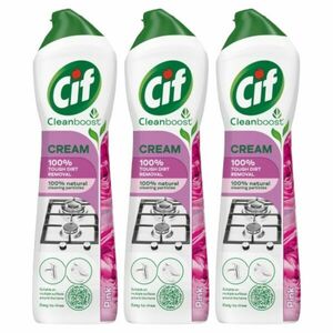 Cif Cleanboost Pink súrolókrém makacs szennyeződésekre, 500 ml kép