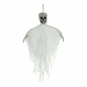 Ruhhy 26124 Függő fehér csontváz dekoráció – 70 cm-es Halloween dísz kép