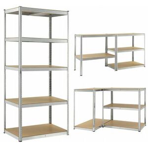 Funfit Home&Office Fém Ipari polc MDF lapokkal 180x90x30cm kép