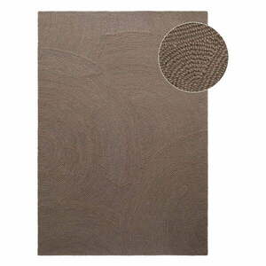 Szürkésbarna kézi szövésű gyapjú szőnyeg 120x180 cm Calmio – Hanse Home kép