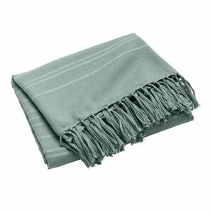 Zöld pamut ágytakaró 180x220 cm Lilia – douceur d'intérieur kép
