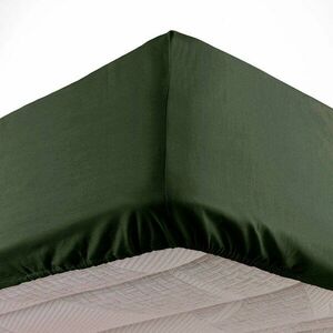 Khaki gumis mikroszálas lepedő 90x190 cm Oscar – douceur d'intérieur kép