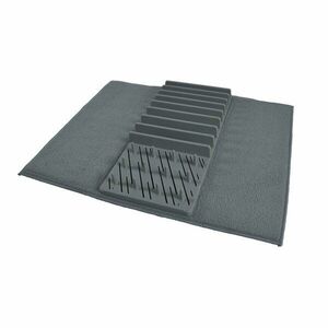 Szürke műanyag edénycsepegtető alátét 50x38 cm – Homéa kép
