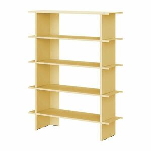Sárga fém könyvespolc 120x156x37 cm Hes – noo.ma kép