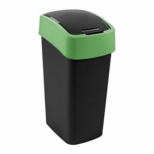 Zöld-fekete műanyag szelektív szemetes 45 l Flip Bin – Curver kép