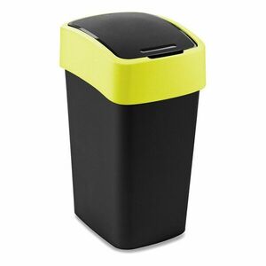 Sárga-fekete műanyag szelektív szemetes 25 l Flip Bin – Curver kép