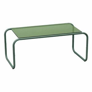 Zöld dohányzóasztal üveg asztallappal 40x80 cm Ventana – Leitmotiv kép