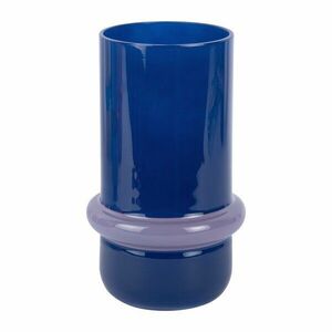 Sötétkék üveg váza (magasság 22 cm) Animado Anillo – PT LIVING kép