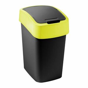 Sárga-fekete műanyag szelektív szemetes 9 l Flip Bin – Curver kép