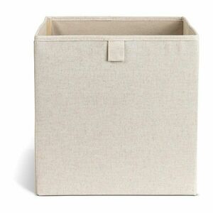 Bézs textil tárolódoboz 32x31, 5x31, 5 cm Soft Storage Cube – Bigso kép