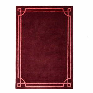 Borvörös kézi szövésű gyapjú szőnyeg 160x230 cm Gatsby – Flair Rugs kép