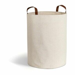 Bézs textil szennyeskosár 69 l Soft Storage – Bigso kép