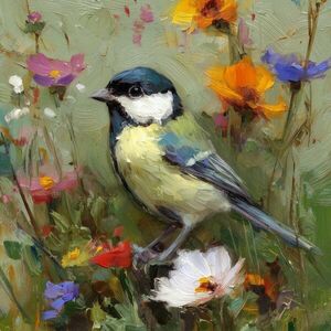 Nyomtatott vászon kép 32x32 cm Yellow Parus – Styler kép