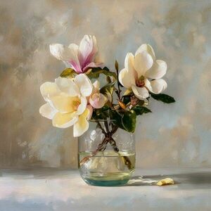 Nyomtatott vászon kép 32x32 cm Magnolias – Styler kép