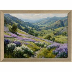 Nyomtatott keretezett kép 75x56 cm Violet Hills – Styler kép