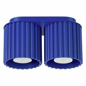Kék fém spotlámpa 10x21 cm Zora – Sollux kép