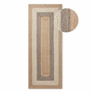 Kétoldalas-kézi szövésű juta futószőnyeg 80x200 cm Juno – Hanse Home kép