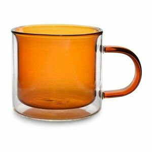 Borostyán színű üveg bögre szett 2 db-os 270 ml Liv – ONA kép