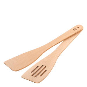 Lyukacsos fakanál és egyenes fakanál 29 cm - Basic - 593004 kép