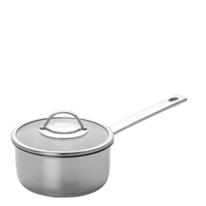 Nyeles lábas üvegfedővel Ø 18 cm – Orion Inox - 600246 kép