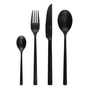 Evőeszközkészlet 24 db – Living PVD matt fekete - 133838 kép