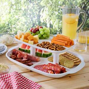 Nyári BBQ kétszintes tálalótálca kép