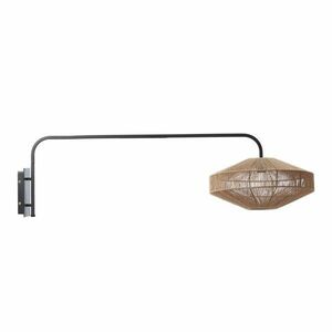 Natúr színű konnektorhoz csatlakoztatható fém fali lámpa ø 43 cm Lyra – Light & Living kép