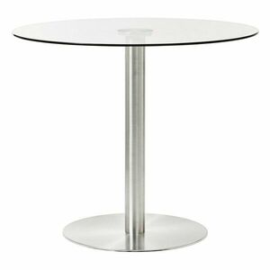 Kerek étkezőasztal üveg asztallappal ø 90 cm Metropolitan – Premier Housewares kép