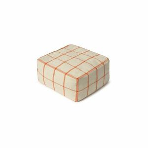 Krémszínű puff Geo Block – Lorena Canals kép