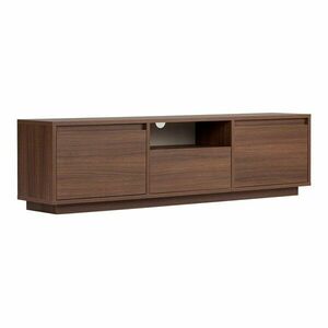 Sötét natúr színű TV-állvány diófa dekorral 160x42x30 cm Sentinel – Kalune Design kép