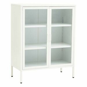 Fehér acél tálalószekrény 80x102x40 cm Acier – Premier Housewares kép