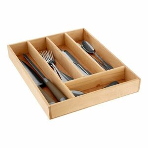Natúr színű fa evőeszköztartó fiókba 30 x 38 cm – Premier Housewares kép
