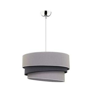 - Csillár zsinóron TRIO 1xE27/40W/230V átm. 45 cm szürke/fekete 8313 kép