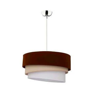 - Csillár zsinóron TRIO 1xE27/40W/230V átm. 45 cm barna/bézs/fehér 7790 kép