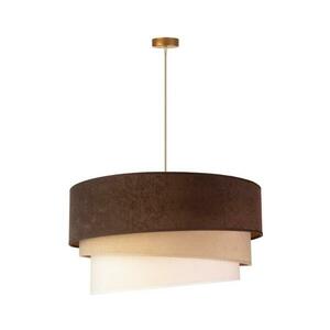 - Csillár zsinóron DEVON 1xE27/40W/230V átm. 45 cm barna/bézs 80245 kép