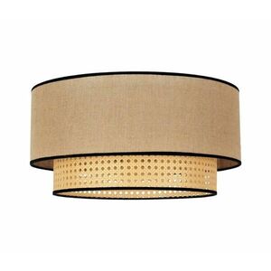 - Mennyezeti lámpa BOHO 1xE27/15W/230V átm. 45 cm bézs/rattan 84298 kép