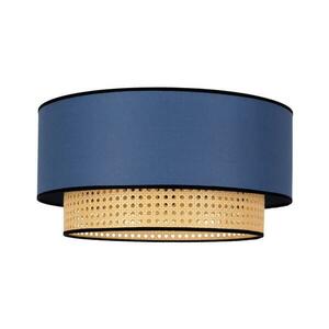- Mennyezeti lámpa BOHO 1xE27/15W/230V átm. 45 cm kék/rattan 84359 kép