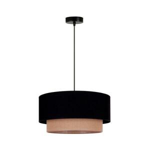- Csillár zsinóron BOHO 1xE27/15W/230V átm. 45 cm fekete/barna 89828 kép