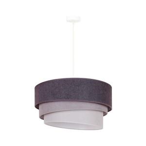 - Csillár zsinóron TRIO 1xE27/15W/230V átm. 45 cm antracit/szürke/fehér 81440 kép