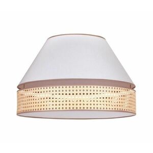 - Mennyezeti lámpa AVIGNON 1xE27/15W/230V á. 50 cm fehér/rattan 602099 kép