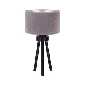 - Asztali lámpa LYON 1xE27/15W/230V átm. 30 cm szürke 602273 kép