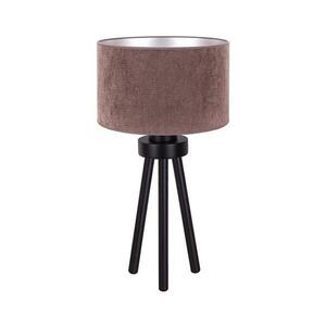 - Asztali lámpa LYON 1xE27/15W/230V átm. 30 cm barna 602310 kép
