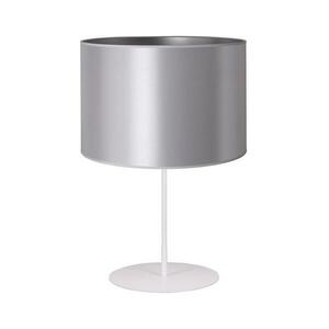 - Asztali lámpa CANNES 1xE14/15W/230V átm. 20 cm ezüst/fehér 603010 kép