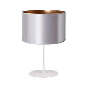 - Asztali lámpa CANNES 1xE14/15W/230V átm. 20 cm ezüst/réz/fehér 602969 kép