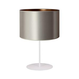 - Asztali lámpa CANNES 1xE14/15W/230V átm. 20 cm ezüst/réz/fehér 602976 kép