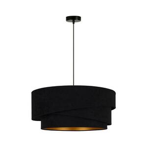 - Csillár zsinóron KOBO 1xE27/15W/230V átm. 45 cm fekete/arany 600149 kép
