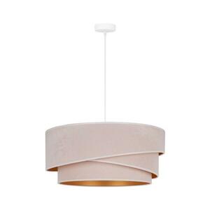 - Csillár zsinóron KOBO 1xE27/15W/230V átm. 45 cm krémes/arany 600156 kép