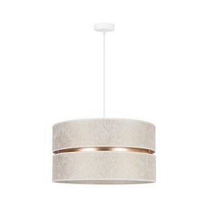 - Csillár zsinóron DUO 1xE27/15W/230V átm. 40 cm fehér/arany 600309 kép