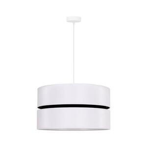 - Csillár zsinóron DUO 1xE27/15W/230V átm. 40 cm fehér/fekete 600323 kép